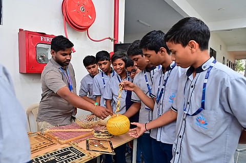 craft demonstration cum awareness program in sharada school kidadala