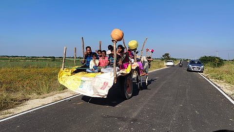 Rural festival celebration in koppal district in rural area