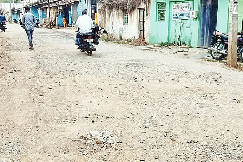 All roads in Savanur town have potholes