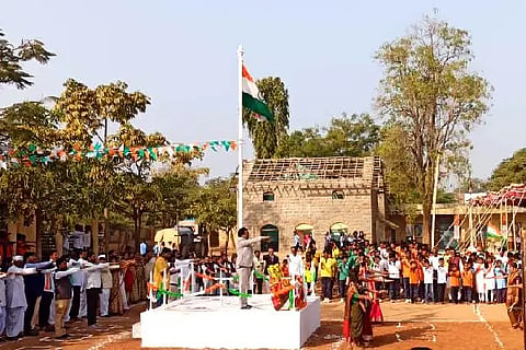 Balidan, Republic Day, Tehsildar, AD Amarwadi, Nidagundi,