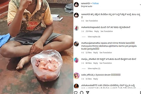 Boy Eat Raw Meat (1)
