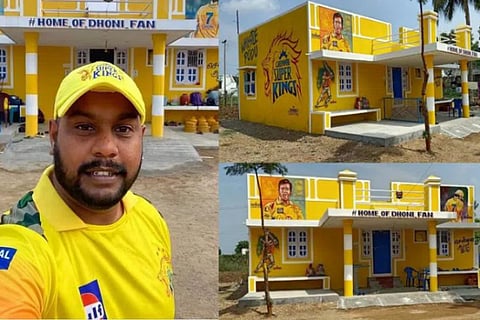 Dhoni fan who went viral for house painted in Chennai Super Kings colours dies by suicide
