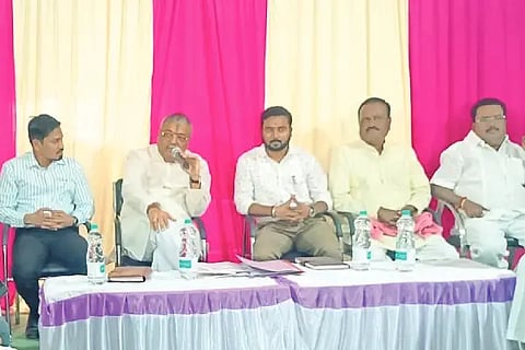 MLA, Yashwantaraya Gowda Patil, Public Meeting, Commercial Store, Open Auction, Indi,