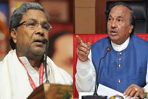 cm siddaramaiah and ex dcm k.s.eshwarappa