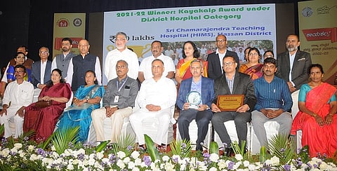 'Kayakalpa' awards were given to hospitals in Mysore city on Tuesday