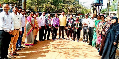 National Level Achievement Govt First Grade Womens College Bidar Student Sanman
