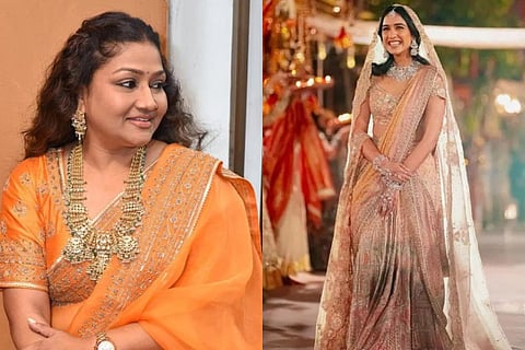 radhika merchant wedding saree dolly jain