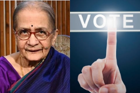 senior citizen dies of heart pain after voting for loksabha elections in udupi
