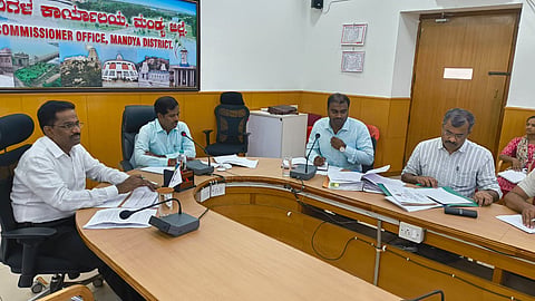 DC meeting with sugar factory officials Mandya