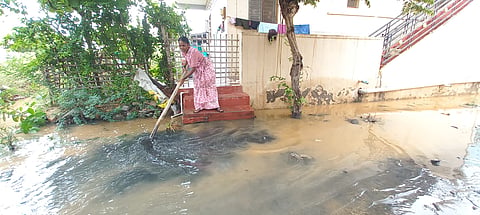 rain efect in koppal water house damage
