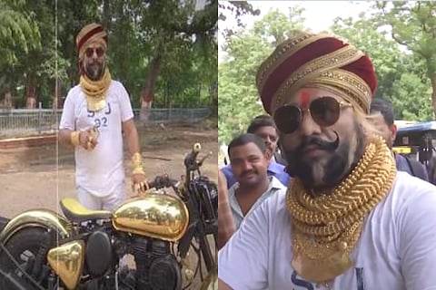 Five kg jewelry on body special gold-plated bullet