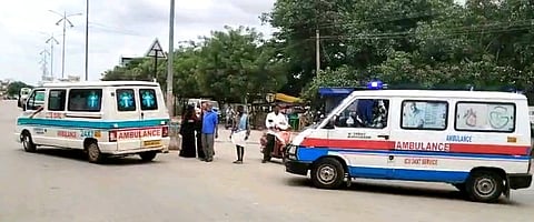 zero traffic ambulance baby shift jayadeva hospital bangalore koppal