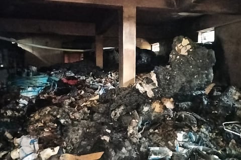 Warehouse fire