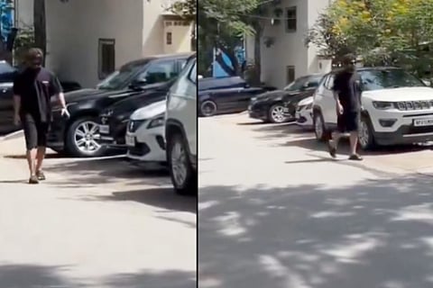 ‘Allu Arjuns low key visit to a cafe in Hyderabad video viral