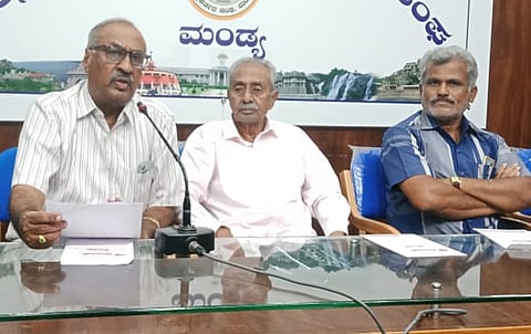 Book launch press conference Mandya