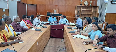 Kannada Sahitya Parishad President Dr. Mahesh Joshi meeting Mandya