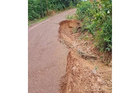 Road Damaged due to Rain