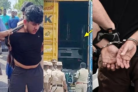 police arrested in cinematic style