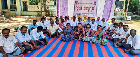 koppal bhagyanagara towun panchayat protest