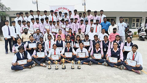 Achievement of Mandavya College students in sports event Mandya
