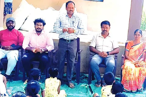 Jagaluru, for students, kit, distribution,