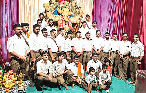 RSS GANESH PUJA IN AKKIALUR