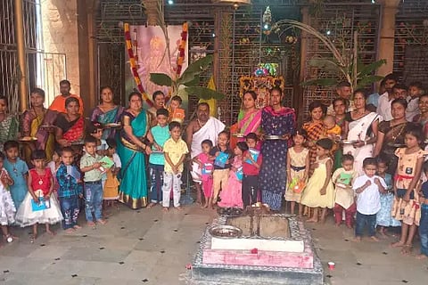 Enhancing knowledge by worshiping Sarada Mata