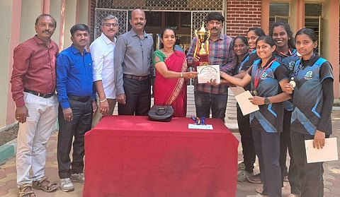 Champion in the wrestling tournament Mandya