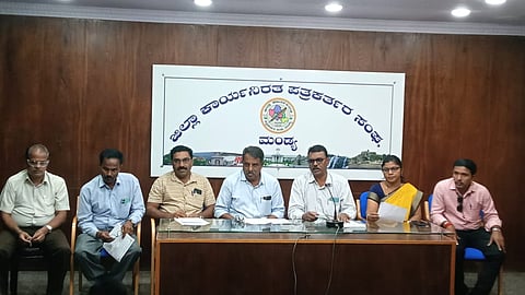 DDPU press conference Mandya