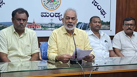 MLA A. Manju press conference Mandya