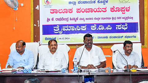 district koppal mla raghavendra hitnala tp kdp meeting