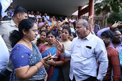nagara ashraya samiti protest