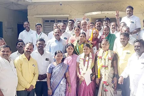 Bangarevva elected unopposed as Chimmada Grama Panchayat President