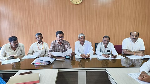 District level guarantee scheme progress review meeting Mandya