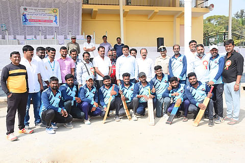 MLA drives building construction work Mandya