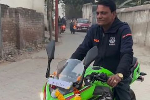 Rinku Singh Gifted Sports Bike bike to his father