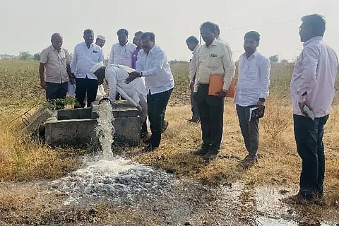 irrigation scheme water flow to the farms in the Chadchan area