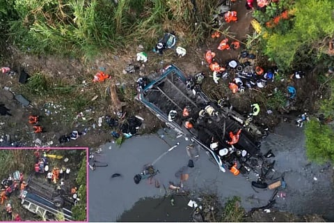 At least 55 are dead after a bus plunged into gorge in Guatemala