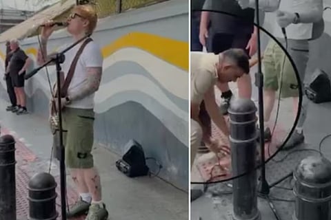 Ed Sheerans street performance in Bengaluru halted by police