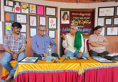 Solo painting exhibition Mandya