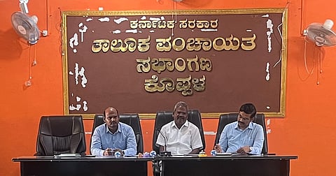 district koppal guarantee schemes meeting review tahasildra