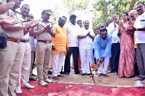 Bhumi Puja for construction of rural police station building