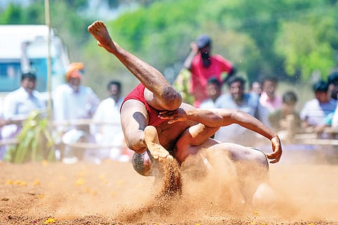 Hampi Utsav 2025 2nd day Kusti wrestling arena