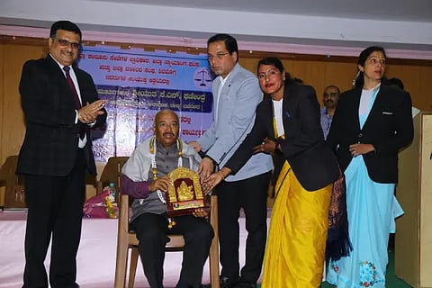 Lawyers' Hall K.N. Phanindra feliciate