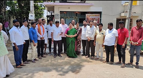 district koppal bjp protest mlc hemalatha nayak