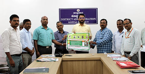 district koppal adc sidrameswara hand bill release cattel vaccination