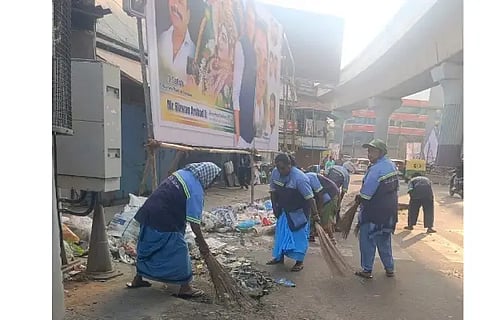 cleaning work