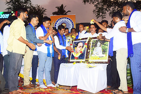 Ambedkar Jayanti celebrations in Keragodu village Mandya