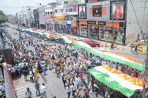 Huge Tiranga Yatra in Mysore