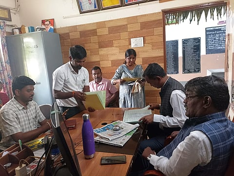 district koppal children protaction commission school visit